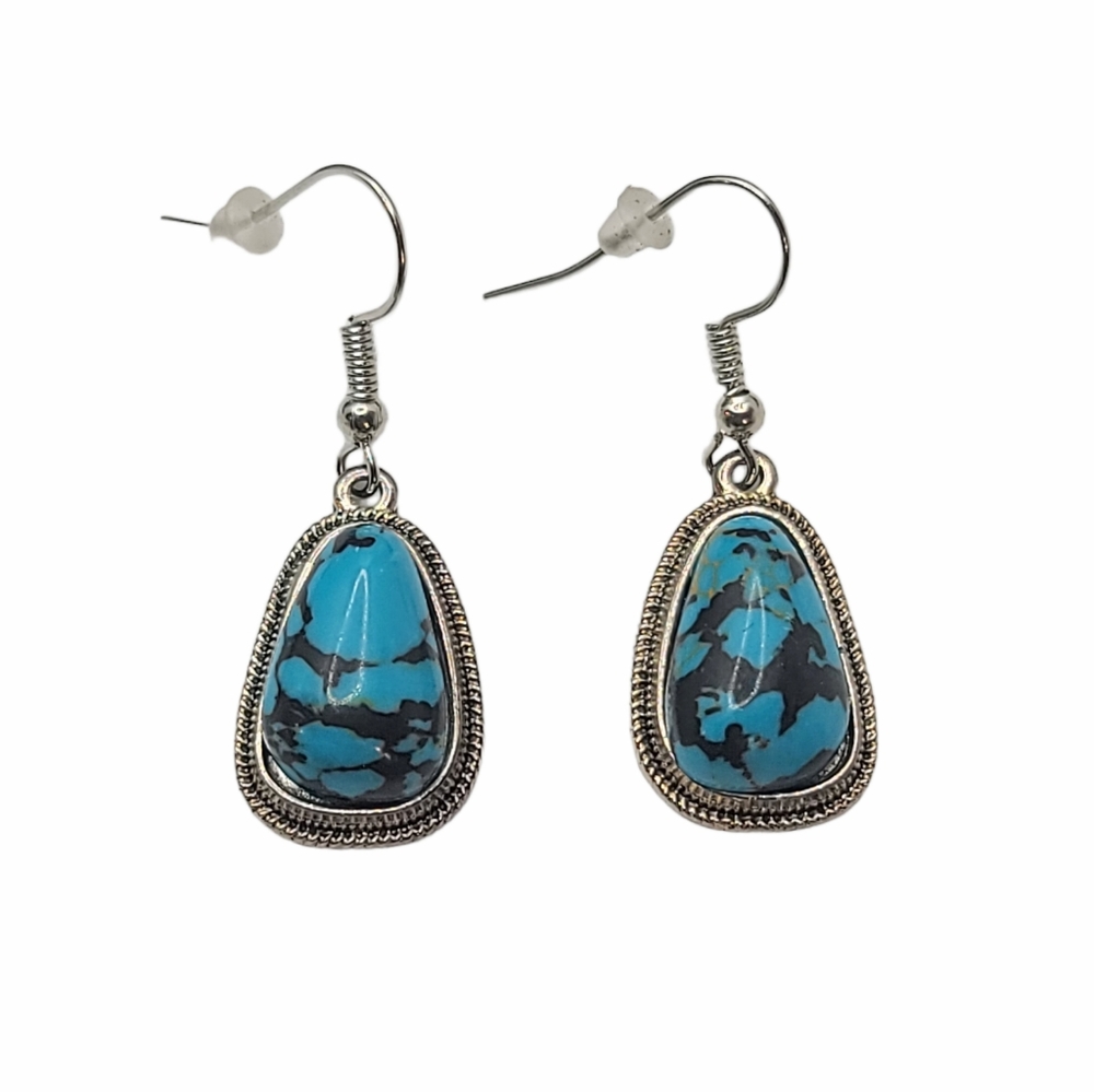 NEW Silver Turquoise Earrings